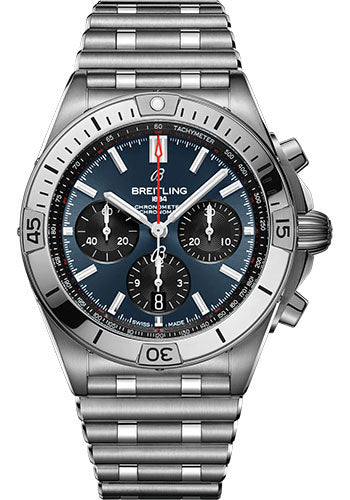 Breitling Chronomat AB0134101C1A1 B01 42 Stainless Steel - Blue Dial - Metal Bracelet