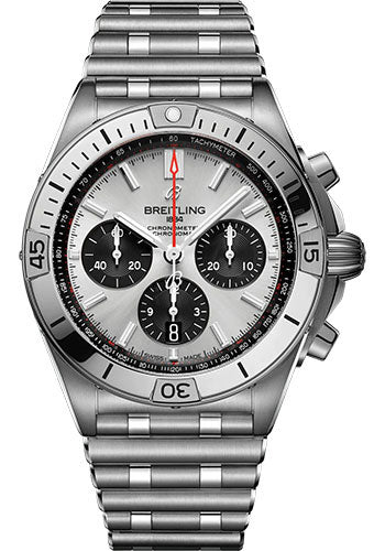 Breitling Chronomat AB0134101G1A1 B01 42 Stainless Steel - Silver Dial - Metal Bracelet
