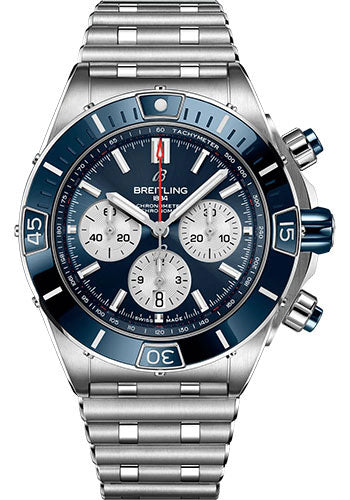 Breitling Chronomat AB0136161C1A1 Super B01 44 Stainless Steel - Blue Dial - Metal Bracelet Main image