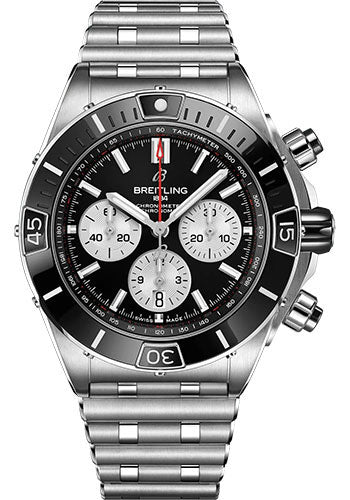 Breitling Chronomat AB0136251B1A1 Super B01 44 Stainless Steel - Black Dial - Metal Bracelet Main image