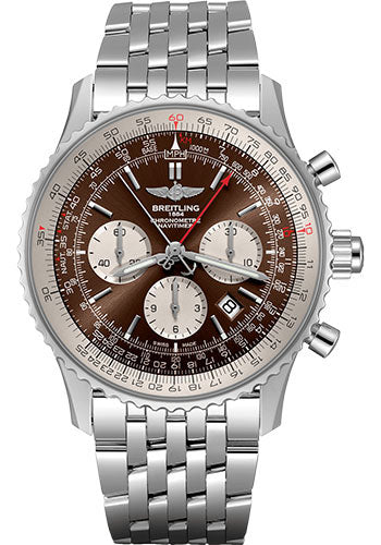 Breitling Navitimer AB0310211Q1A1 B03 Chronograph Rattrapante 45 Steel - Panamerican Bronze Dial - Steel Bracelet