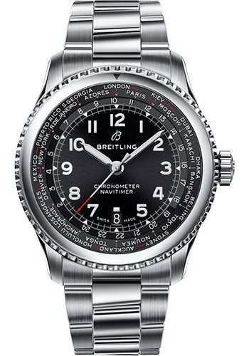 Breitling Aviator 8 AB3521U41B1A1 B35 Automatic Unitime 43 Steel Case - Black Dial - Steel Professional III Bracelet Main image