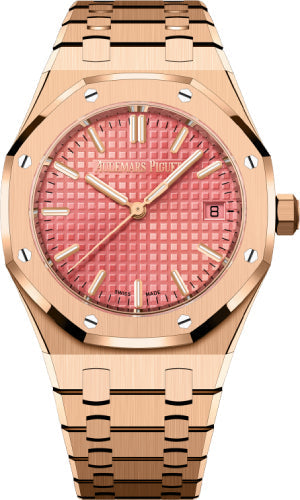 Audemars Piguet Royal Oak 77450OR.OO.1361OR.01 Self Winding Pink Rose Gold 34mm Pink Dial