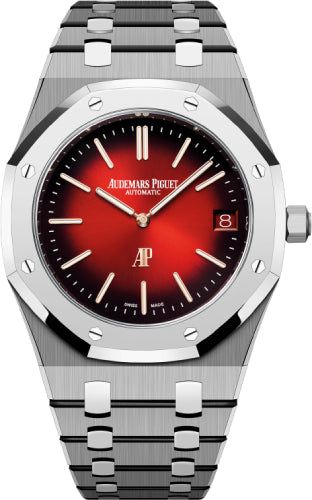 Audemars Piguet Royal Oak 16202XT.OO.1240XT.01 39mm Jumbo Extra-Thin Titanium/Metallic Glass Burgundy Dial