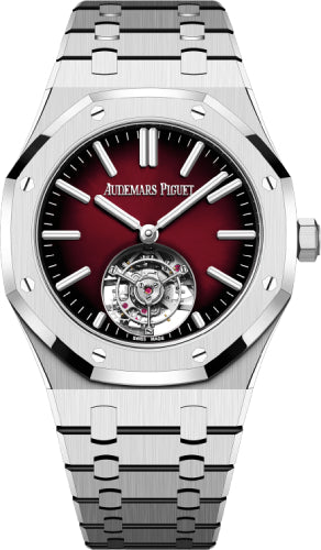 Audemars Piguet Royal Oak 26730ST.OO.1320ST.05 Flying Tourbillon 41mm Stainless Steel Burgundy Dial