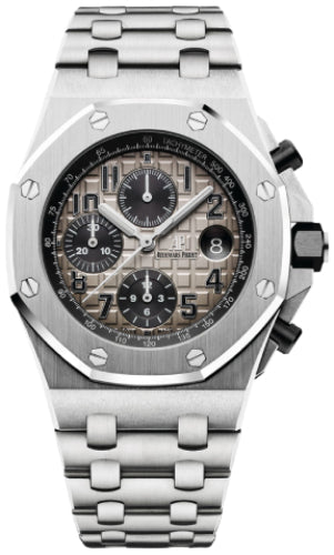 Audemars Piguet Offshore Selfwinding Chronograph 26470PT.OO.1000PT.01 "Brick" Offshore Chronograph Platinum 42mm Gray Arabic Dial Main image