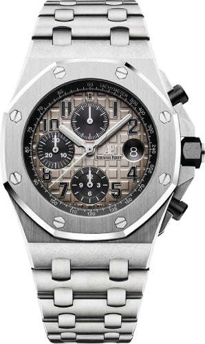 Audemars Piguet Offshore Selfwinding Chronograph 26470PT.OO.1000PT.01 "Brick" Offshore 42mm Chronograph Platinum Gray Arabic Dial Main image
