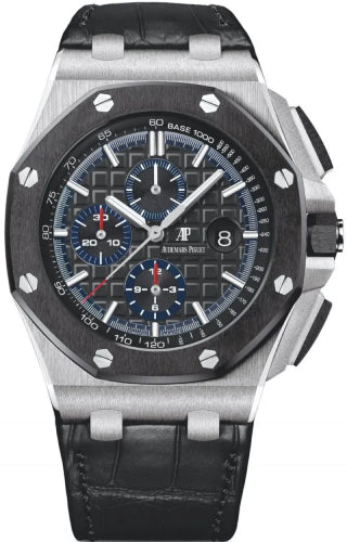 Audemars Piguet Royal Oak Offshore 26400SO.OO.A055CA.01 Selfwinding Chronograph Stainless Steel Green Index Dial & Ceramic Bezel Rubber Bracelet