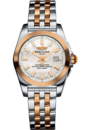 Breitling C72348121A1C1 Galactic 29 Sleek Steel & rose Gold - Mother-Of-Pearl Dial - Two-Tone Bracelet