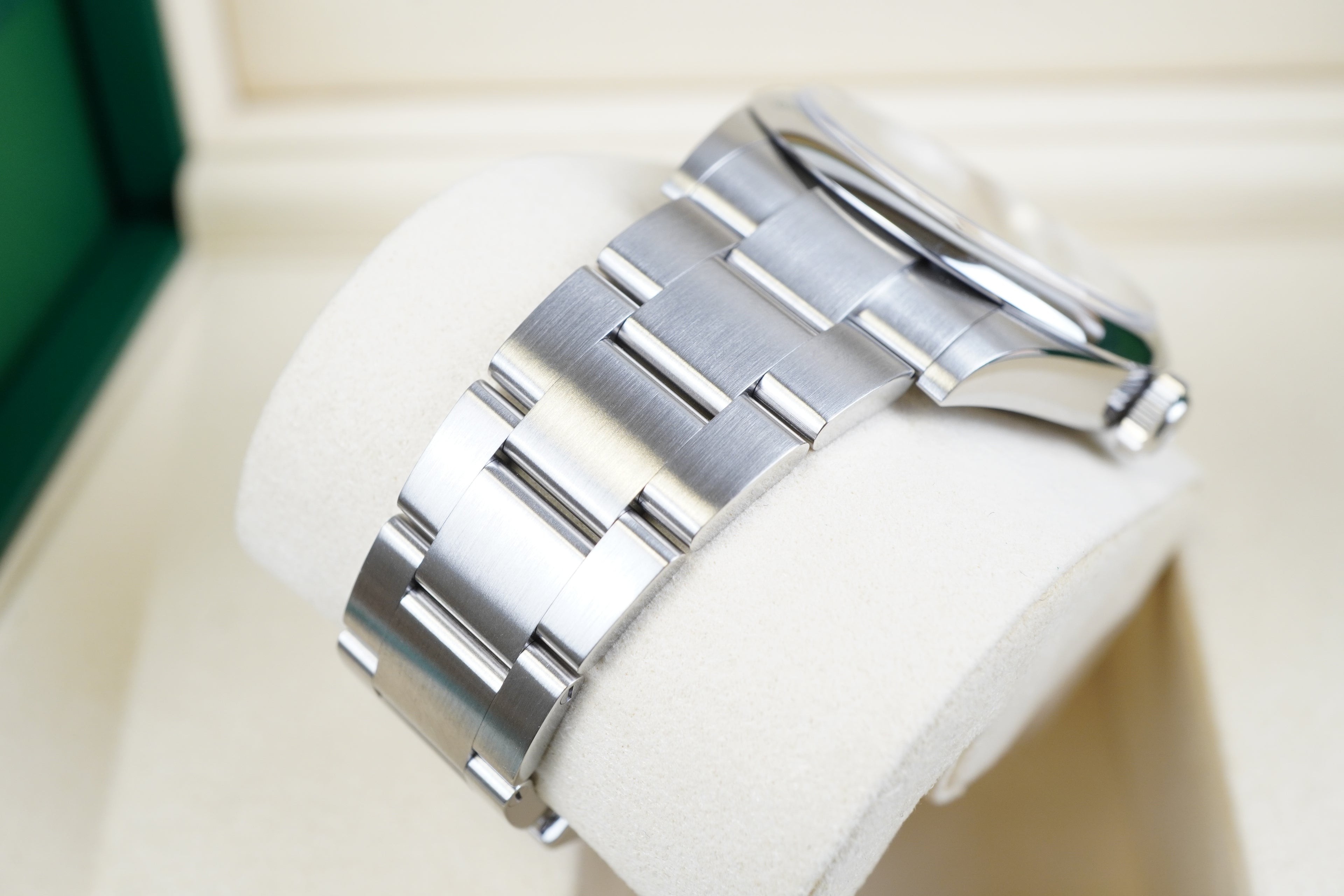 Rolex Oyster Perpetual 134300 Stainless Dial Pistachio Dial
