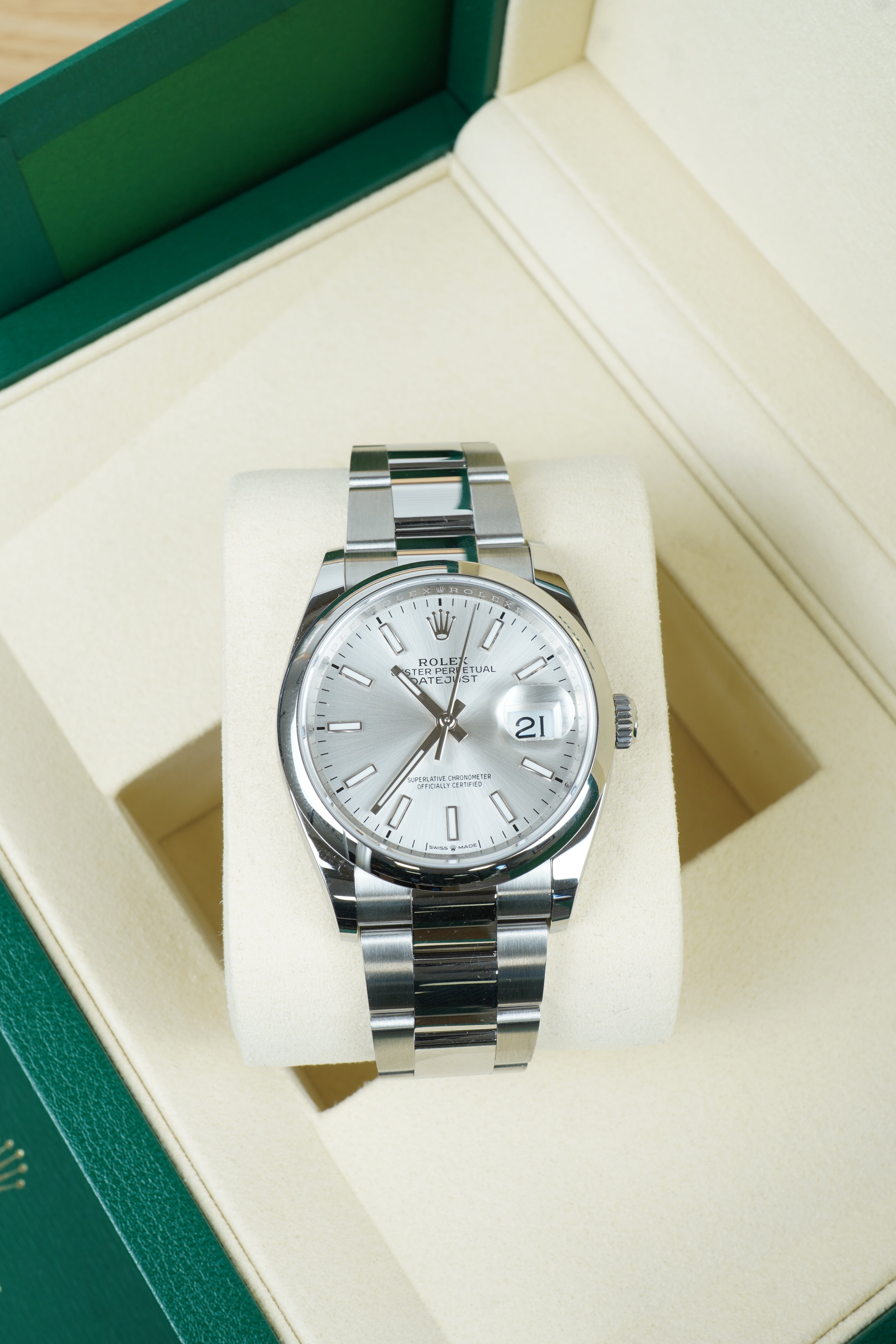 Rolex Datejust 126200 Silver Dial Oyster Bracelet Secondary image