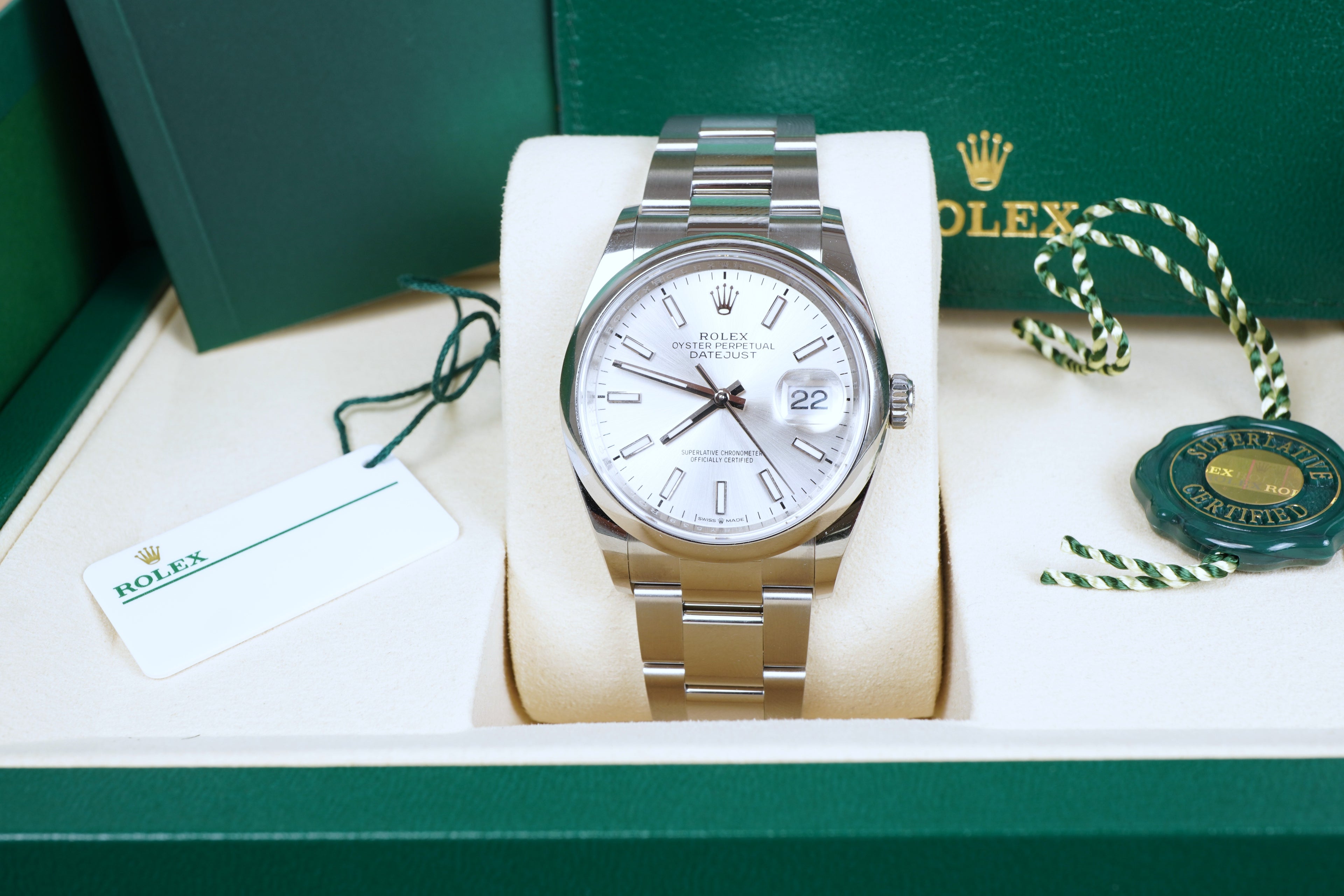 Rolex Datejust 126200 Silver Dial Oyster Bracelet