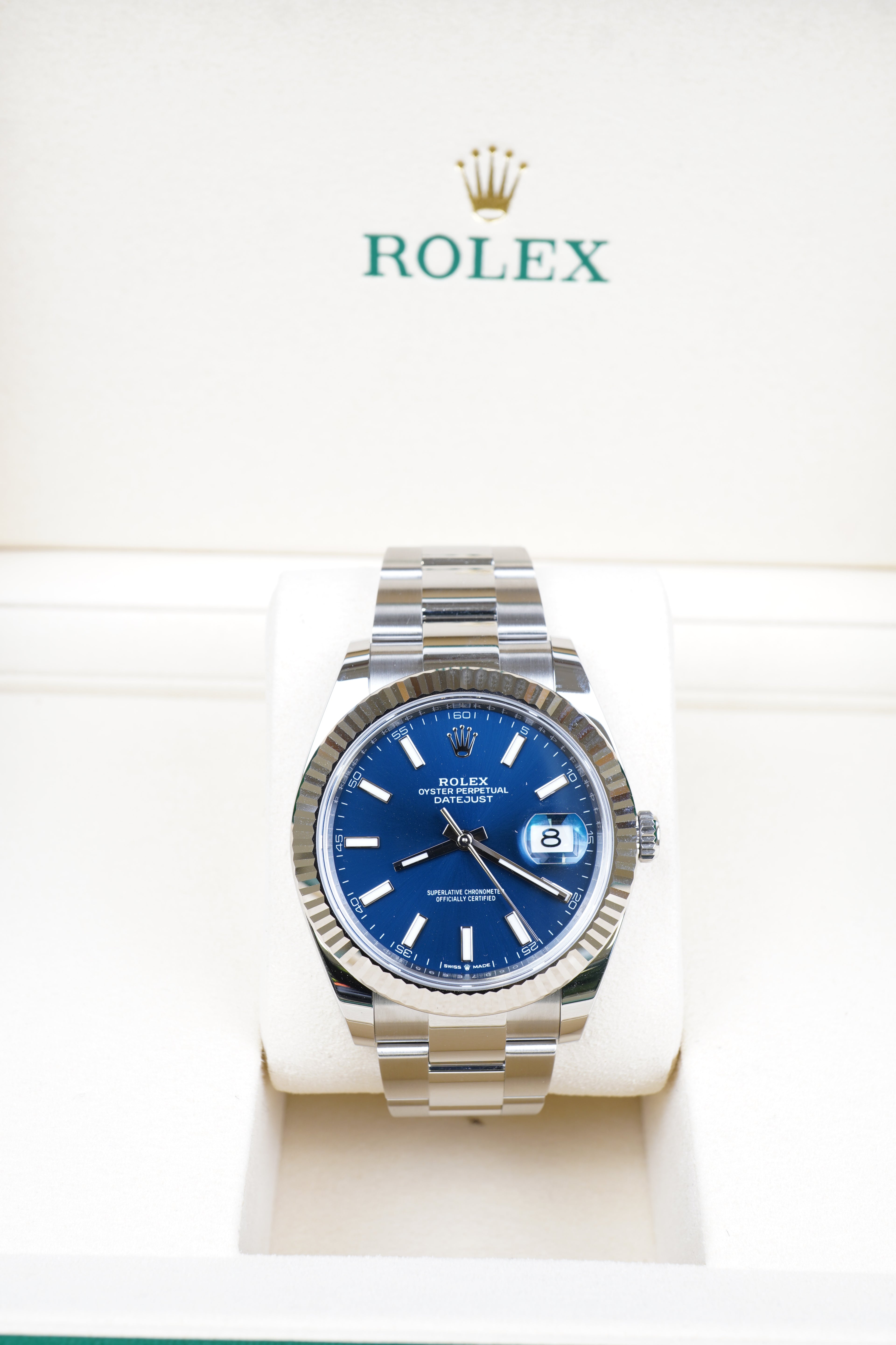 Rolex Datejust 126334 Oyster Stainless Steel Blue Dial
