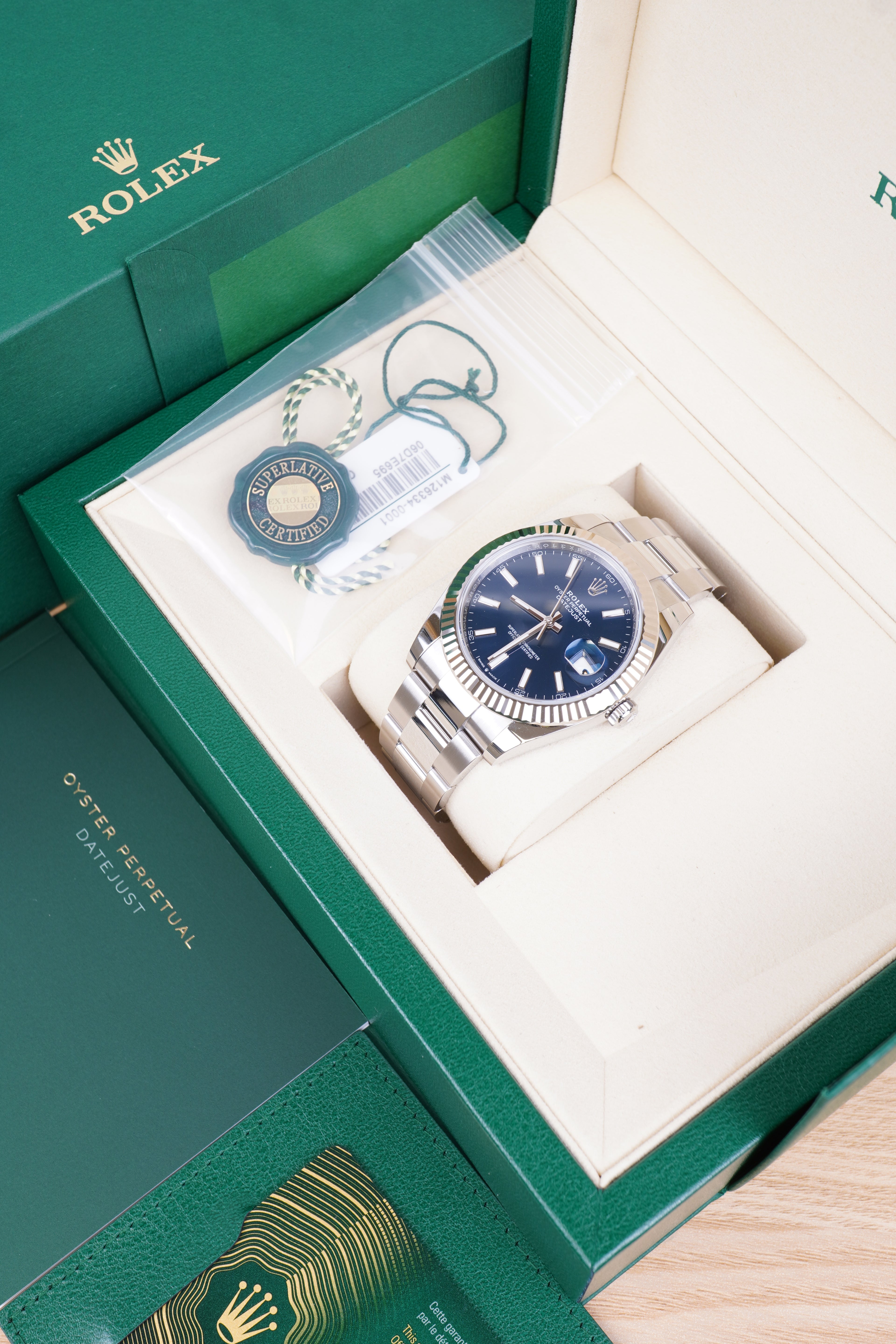 Rolex Datejust 126334 Oyster Stainless Steel Blue Dial