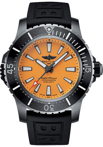 Breitling Superocean E17369241I1S1 Automatic 48 Titanium - Yellow Dial - Black Rubber Strap - Tang Buckle Main image