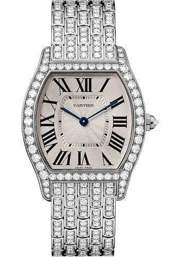 Cartier HPI00779 Tortue 39mm White Gold Diamond Case - Diamond Bracelet