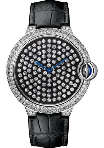 Cartier Ballon Bleu HPI01062 de Cartier Limited Edition of 100 42mm White Gold Diamond Case - White Gold Nac-Treated Dial
