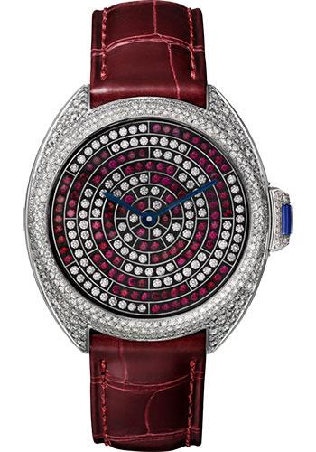 Cartier HPI01101 Cle de Cartier Limited Edition of 30 40mm White Gold Diamond Case - White Gold Nac-Treated Dial Main image