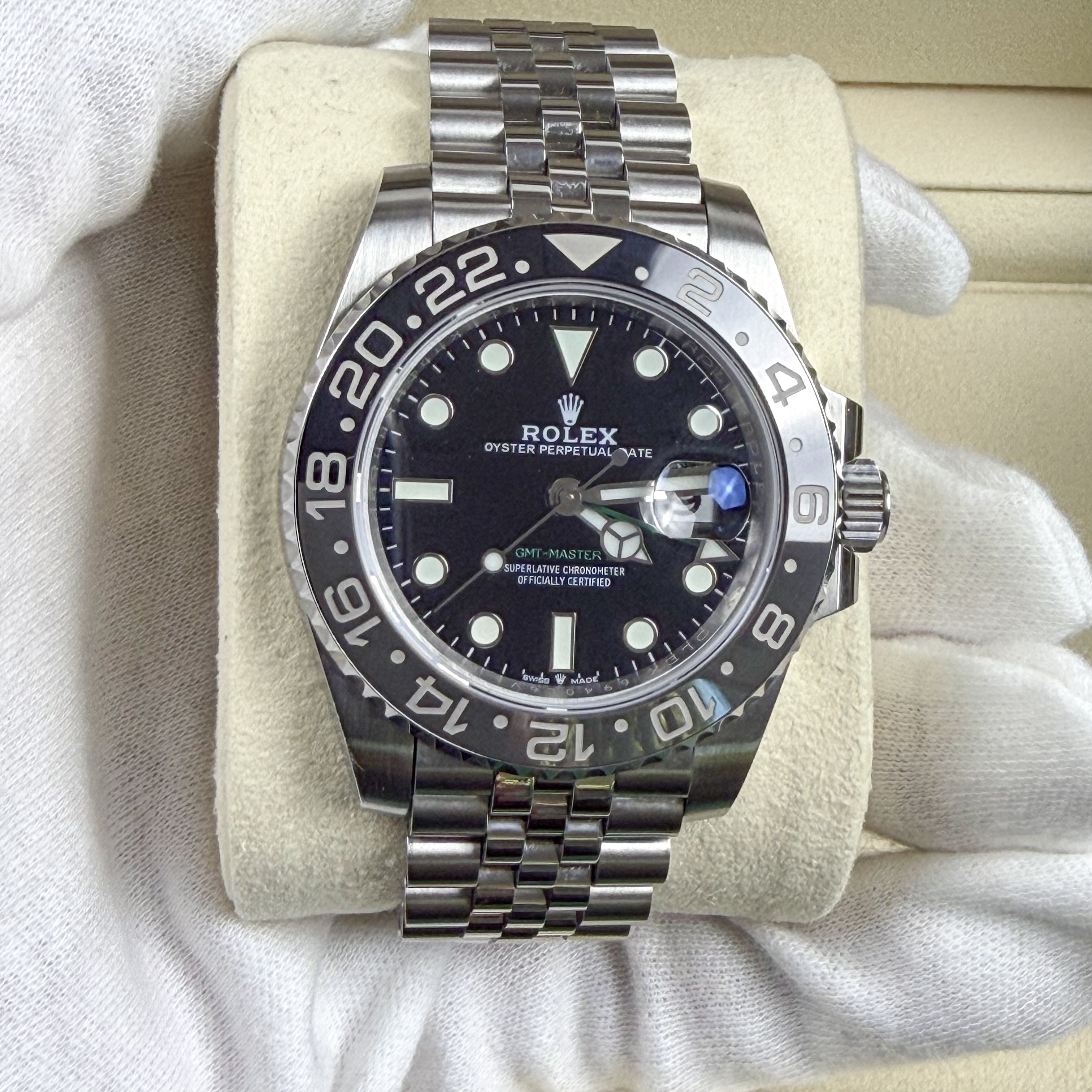 Rolex GMT-Master II 126710GRNR Bruce Wayne Jubilee Stainless Steel