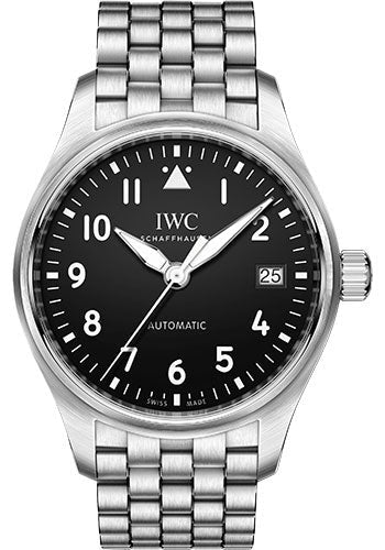 IWC Pilot IW324010 's Automatic 36 - 36.0mm Stainless Steel Case - Black Dial - Steel Bracelet Main image