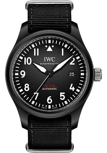 IWC Pilot IW326901 's Automatic TOP GUN - 41.0mm Ceramic Case - Black Dial - Black Textile Strap Main image
