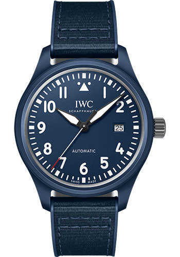 IWC Pilot IW328101 ’s Automatic Edition Laureus Sport for Good Ceramic Case - Blue Dial - Blue Rubber Strap Limited Edition of 750 Main image