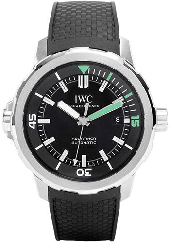 IWC Aquatimer IW329001 Automatic 42mm Stainless Steel Case - Black Dial - Black Rubber Strap Main image