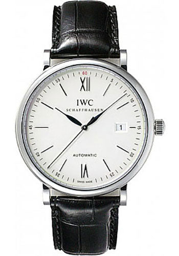 IWC Portofino IW356501 Automatic 40mm Stainless Steel Case - Silver Dial - Black Alligator Strap