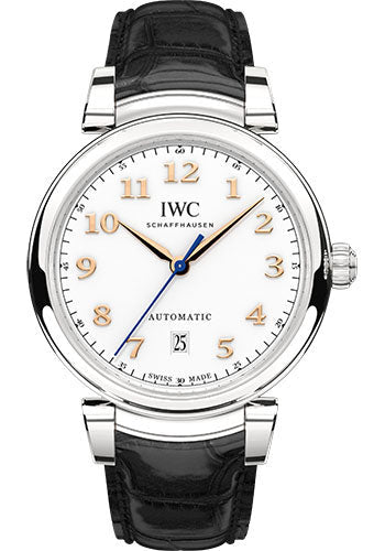 IWC IW356601 Da Vinci Automatic 40.4mm Stainless Steel Case - Silver Dial - Black Alligator Strap