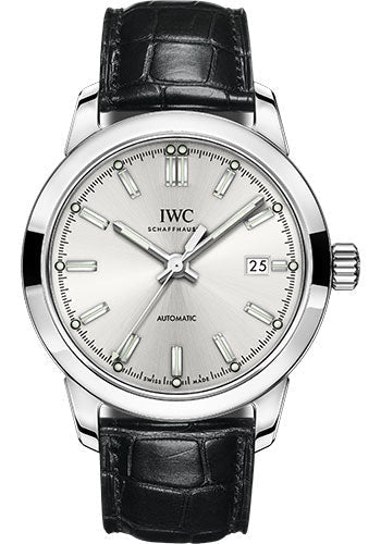 IWC Ingenieur IW357001 Automatic 40.0mm Stainless Steel Case - Silver Dial - Black Alligator Strap