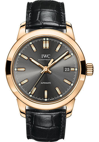 IWC Ingenieur IW357003 Automatic 40.0mm 5N Gold Case - Slate Dial - Black Alligator Strap Main image