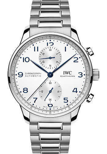 IWC Portugieser IW371617 Chronograph - Stainless Steel Case - Silver-Plated Dial - Stainless Steel Bracelet Main image