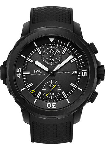 IWC Aquatimer IW379502 Chronograph Edition Galapagos Islands 44mm Stainless Steel Case - Black Dial - Black Rubber Strap Main image