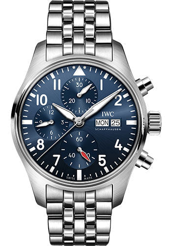 IWC Pilot IW388102 's Chronograph 41 - Stainless Steel Case - Blue Dial - Stainless Steel Bracelet Main image