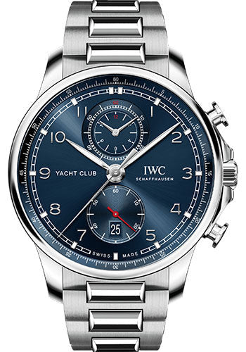 IWC Portugieser IW390701 Yacht Club Chronograph - Stainless Steel Case - Blue Dial - Stainless Steel Strap Main image