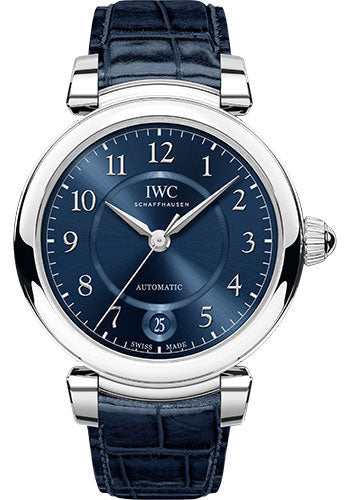 IWC IW458312 Da Vinci Automatic 36 36.0mm Stainless Steel Case - Blue Dial - Blue Alligator Strap Main image