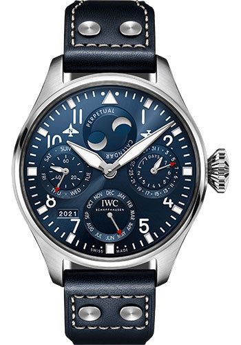 IWC Pilot IW503605 Big ’s Perpetual Calendar - Stainless Steel Case - Blue Dial - Blue Calfskin Strap Main image