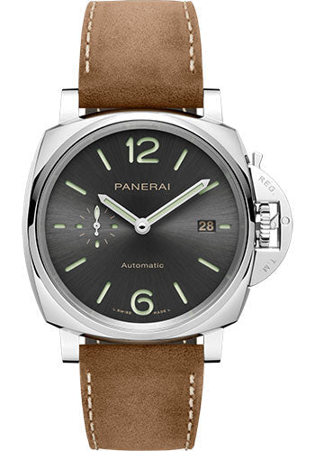 Panerai Luminor PAM00904 Due - 42mm - Polished Steel - Sun-Brushed Anthracite Dial Main image