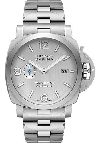 Panerai Luminor PAM00978 Marina - 44mm - Brushed Steel - Silver Vertical Brushed Dial Main image
