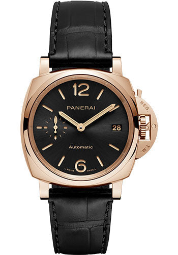 Panerai Luminor PAM01029 Due - 38mm - Polished Goldtech - Black Sun-Brushed Dial