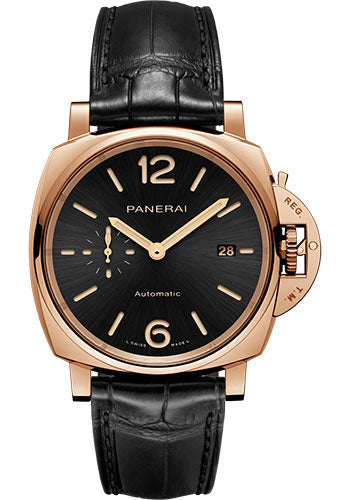 Panerai Luminor PAM01041 Due - 42mm - Polished Goldtech - Black Sun-Brushed Dial