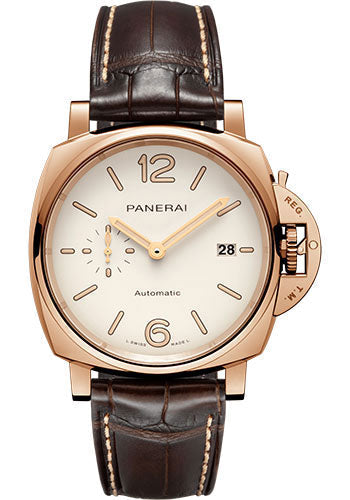 Panerai Luminor PAM01042 Due - 42mm - Polished Goldtech - White Dial