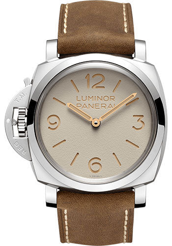 Panerai Luminor PAM01075 Left-Handed - 47mm - Brushed Steel Main image
