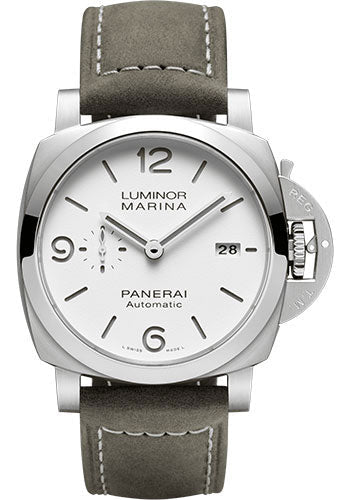 Panerai Luminor PAM01314 Marina - 44mm - Brushed Steel - White Dial