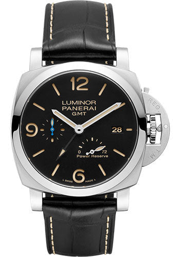 Panerai Luminor PAM01321 GMT Power Reserve - 44mm - Brushed Steel