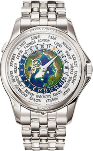 Patek Philippe World Time 5131/1P-001 Complications Platinum Cloisonn Dial - 39.5mm Main image