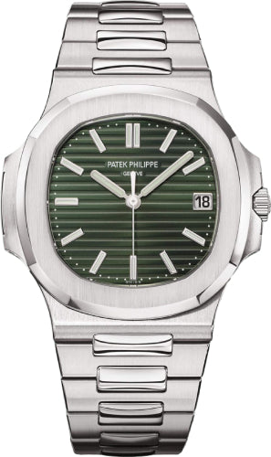 Patek Philippe Nautilus 5711/1A-014 Date Sweep Seconds Stainless Steel Green Dial