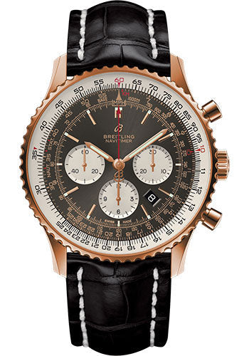 Breitling Navitimer RB0127121F1P1 1 B01 Chronograph 46 Red Gold Case - Anthracite Dial - Black Croco Strap Main image