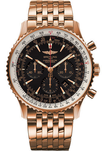 Breitling Navitimer RB0127E6/BF16/443R 01 (46mm) Red Gold - Black/Gold Dial - Red Gold Bracelet Limited Edition Main image