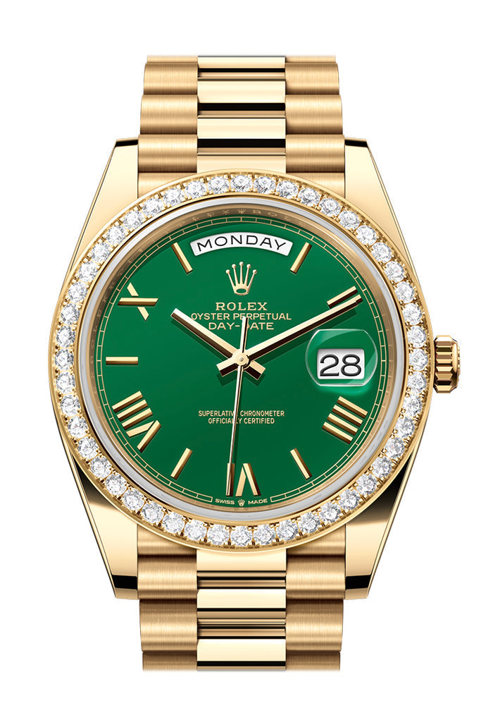Rolex Day-Date 228348RBR 40 Green Dial Yellow Gold President Men's 228348 Main image